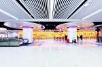 盘龙通衢
    机场线特色站之一，巨龙大道站的站厅。拍客胡士明 摄 - 新浪湖北