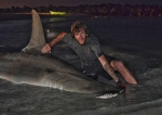 澳大利亚两渔夫捕获近4米长鲨鱼 拍照后放生 - Hb.Xinhuanet.Com