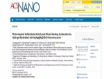 我校材料学院研究生在ACS Nano上发表高水平研究论文 - 湖北大学