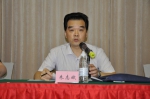 图为省残联党组成员、副理事长朱志斌同志讲话 - 残疾人联合会