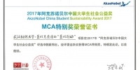 我校蓝灯志愿团荣获中国大学生社会公益MCA特别奖 - 武汉纺织大学
