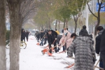 武汉开发区（汉南区）全员上阵雪战到底 - Hb.Chinanews.Com