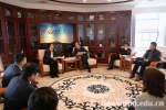 中国银行湖北分行来校洽谈战略合作 - 武汉大学