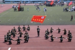 我校国旗护卫队在2018年武汉地区会操比赛中荣获三等奖 - 武汉纺织大学