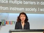 图为中国残联主席、康复国际主席张海迪在英国伦敦出席首届全球残疾人事务峰会 - 残疾人联合会