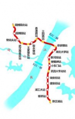 图为：地铁7号线1期线路图 - 新浪湖北