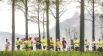 图为：武汉马拉松比赛期间，选手跑过风景如画的东湖绿道 - 新浪湖北