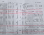 银行流水清单（部分）。受访者供图 - 新浪湖北