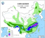 全国降水量预报图（7月12日08时-13日08时） - 新浪湖北