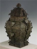 青铜皿方罍，商代，湖南省博物馆藏 - 新浪湖北