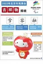 2022年北京冬残奥会吉祥物“雪容融”正式发布 - 残疾人联合会
