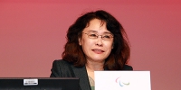 图为张海迪向国际残奥委会代表大会作报告 - 残疾人联合会