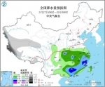图2 全国降水量预报图（3月27日08时-28日08时） 图片来源：中央气象台网站 - 新浪湖北