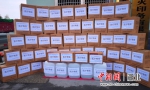刘昌林为各地捐赠的医护物资 （张三军供图） - Hb.Chinanews.Com