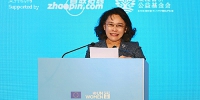 图为中国残联主席、康复国际主席张海迪发表主旨演讲 - 残疾人联合会