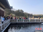游客在武汉东湖观鱼休闲 梁婷 摄 - 新浪湖北