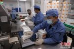 资料图：工作人员在对疫苗进行包装称重。 中新社记者 蒋启明 摄 - 新浪湖北