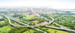武汉城市圈内纵横交错的高速交通网络。图为黄鄂高速S38与武鄂高速S7互通。 （湖北日报全媒记者 柯皓 摄） - 新浪湖北
