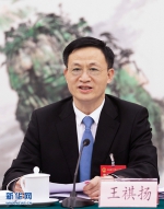 图为湖北省人大代表、荆门市委书记王祺扬参加2022年湖北省两会。新华网发 - 新浪湖北