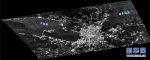 武汉大学启明星一号微纳卫星传回的圣彼得堡夜光影像（单波段）。新华网发 武汉大学供图 - 新浪湖北