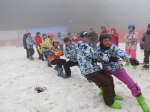 图为雪地拔河比赛 - 残疾人联合会