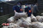 襄阳消防救援支队特勤大队二站转运“爱心马铃薯” - Hb.Chinanews.Com