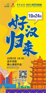 官宣！2021武汉马拉松10月24日开跑 赛事规模26000人 - 新浪湖北